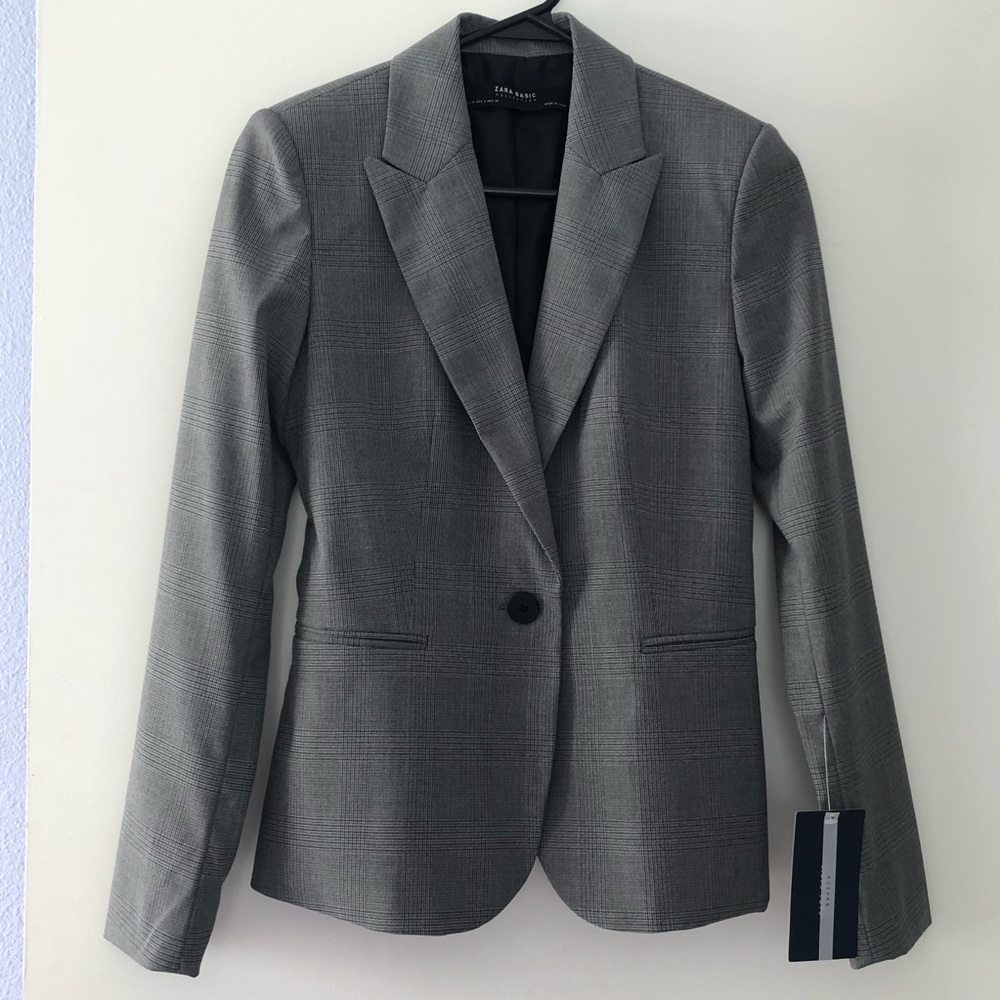 Zara Plaid Blazer